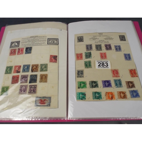 283 - album of World Stamps & First day covers