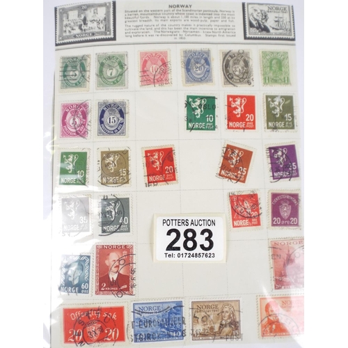 283 - album of World Stamps & First day covers