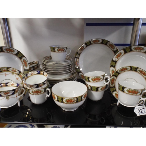 327 - Various cups saucers & plates