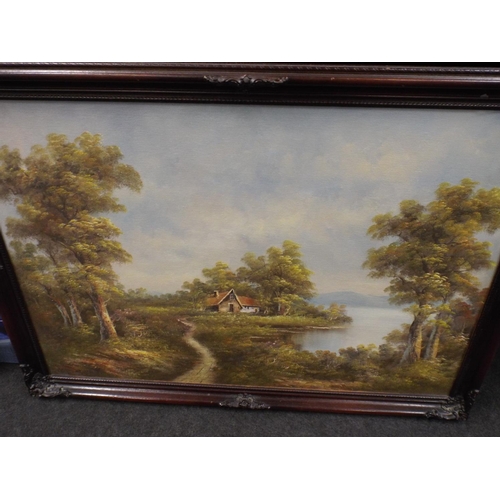 334 - Two Framed Oil paintings of country scenes