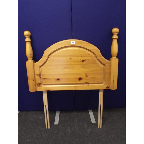 366 - Solid Pine single bed headboard