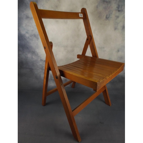 376 - Folding wooden chair