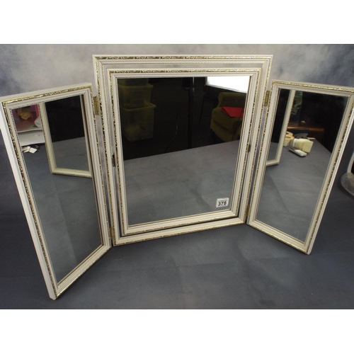 378 - folding and tilting bedroom mirror