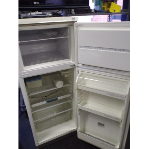 399 - Zanussi Fridge with freezer above