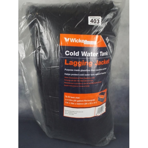 403 - Brand new in packet wickes water cylinder jacket