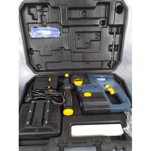 409 - 24V Hammer drill with charger in hard plastic case