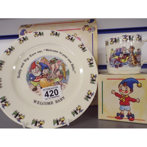 420 - Royal Stafford Noddy plate & Mug, both boxed