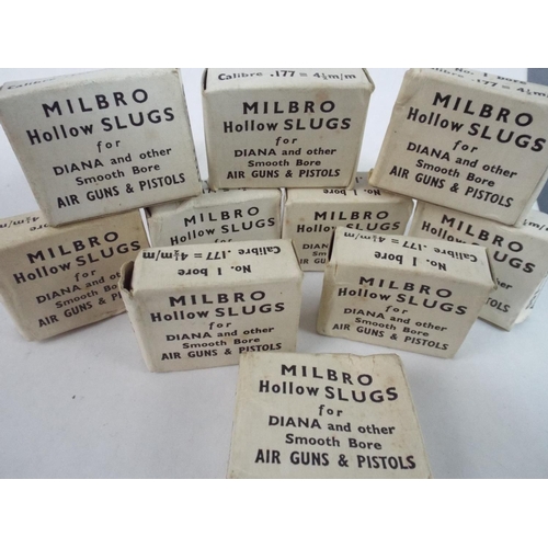 13 - Ten boxes of Milbro Hollow slugs for .177 air Rifles