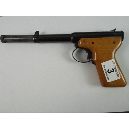 3 - Vintage Diana Model 2     0.77 Cal  single Shot air pistol