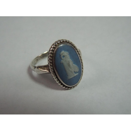 40 - Sterling silver Wedgewood ring