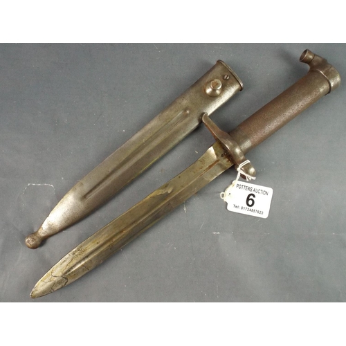 6 - Swedish Mauser Bayonet, WW2 1896 model