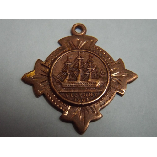 7 - Solid Copper Medallion made from Nelson's Warships