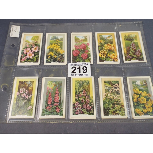 219 - Full Set of 1930's Gallagher 'Wild Flowers'