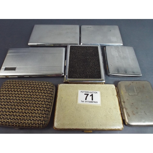 71 - Selection of Cigarette cases