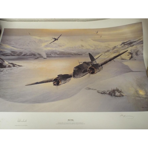 142 - Print of a WW2 Beaufighter 'Black Friday'