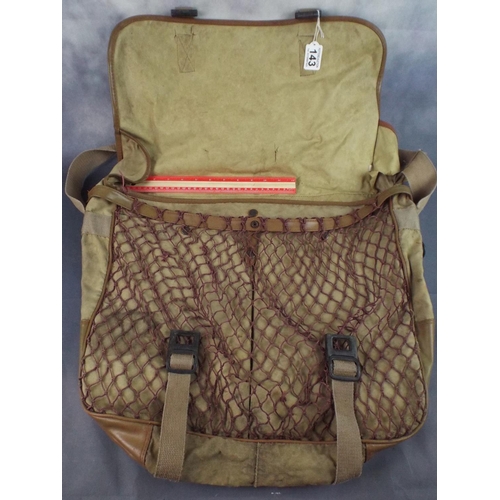 143 - Canvas & net Game or Fishing bag