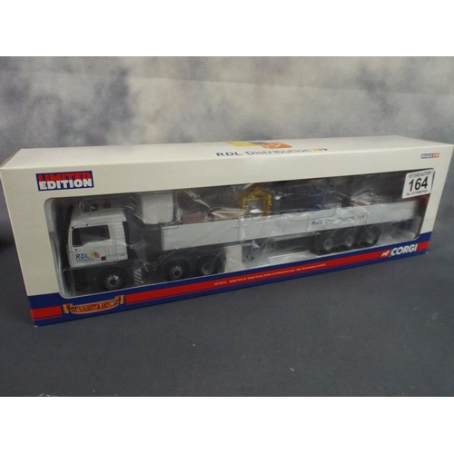 164 - BNIB. Corgi 'Hauliers of Renown' Series 1:50 Scale model of a MAN TGA Artic in RDL livery