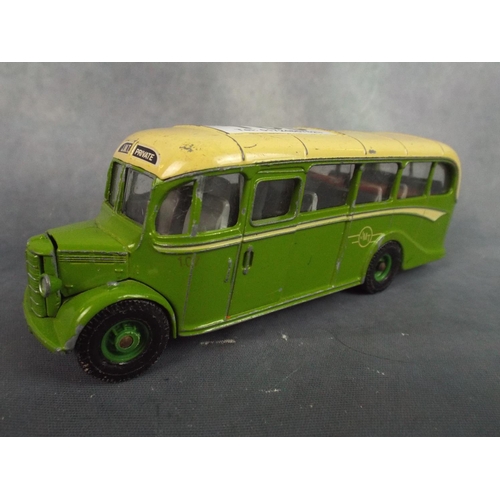 165 - Vintage Corgi Model of a Bedford OB coach together with Vintage motoring touring map