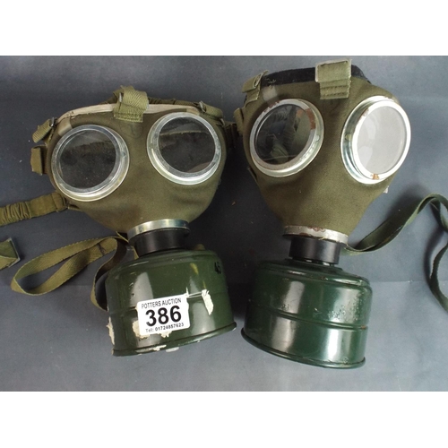 386 - Two Military respirators.