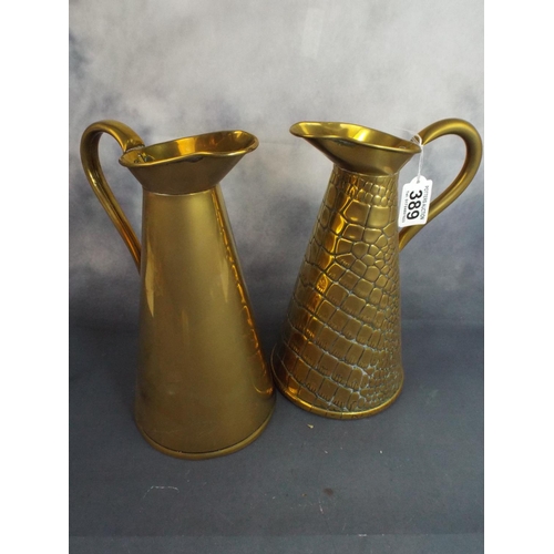 389 - Two Vintage Brass Jugs