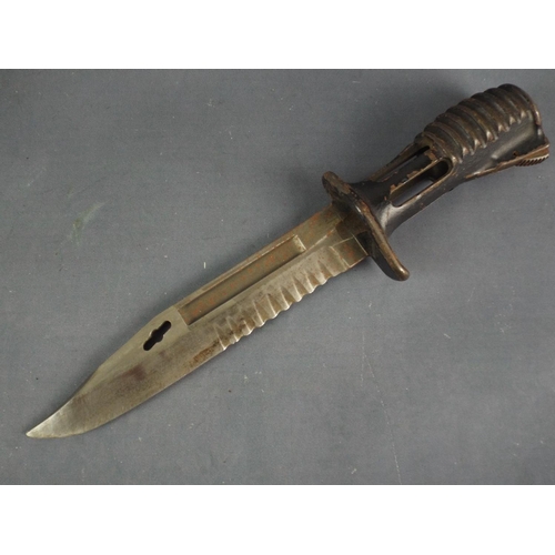 32 - Present Day SA80 Bayonet with metal Scabbard and Belt Clip Bracket.