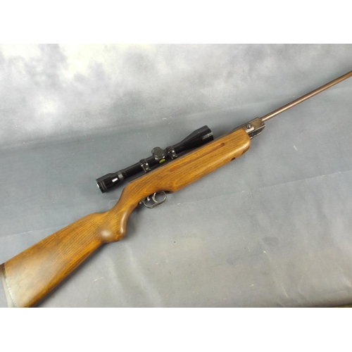 34 - 1950's Weihrauch Model 35, 5.5mm   .22 Cal Springer Air Rifle with Tasco 4 X 40 Telescopic Sights