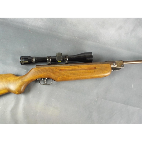 34 - 1950's Weihrauch Model 35, 5.5mm   .22 Cal Springer Air Rifle with Tasco 4 X 40 Telescopic Sights