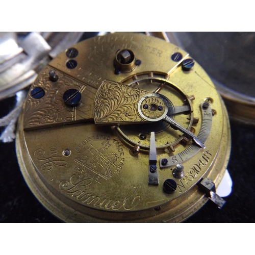 82 - Victorian Pocket Watch, H Samuel. Hallmarked for Chester 1898. Fusee Movement but non runner.