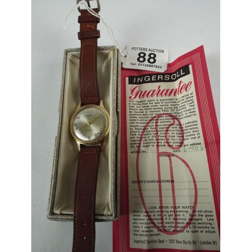 1960 s Ingersoll 7 Jewel Lever Watch with Original Box