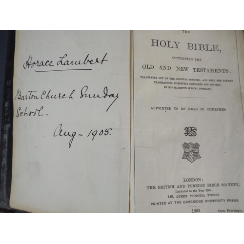 126 - Two Old Bibles 1905/ 1907