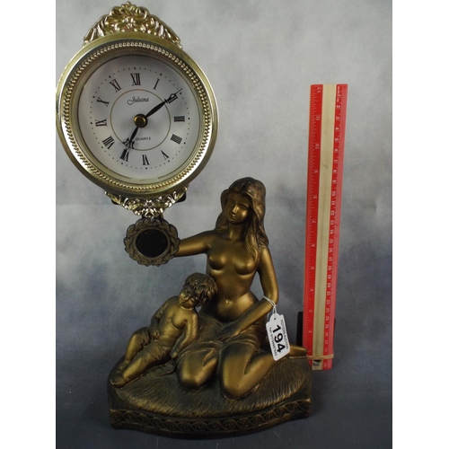 194 - Repro Classical style clock with quartz movement