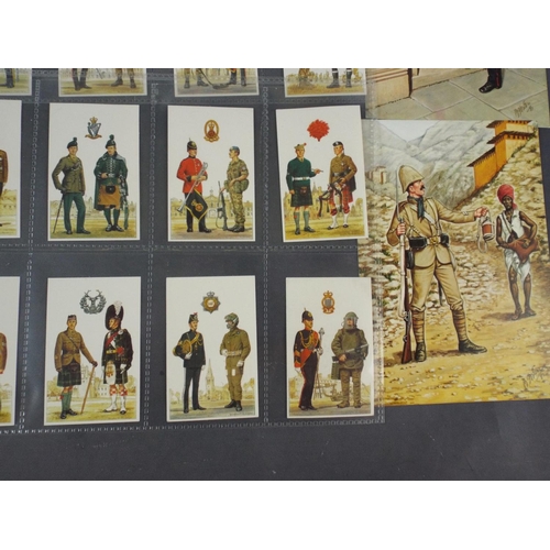 244 - selection of military cigarette cards & postcards