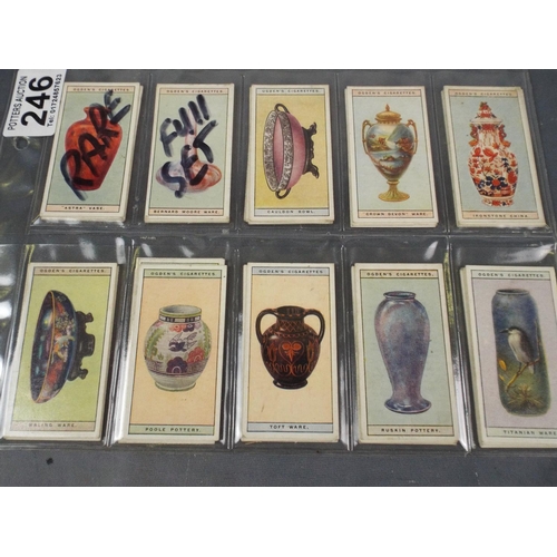 246 - Ogdens Cig cards. Full Set of 'Modern British Pottery'. 1925