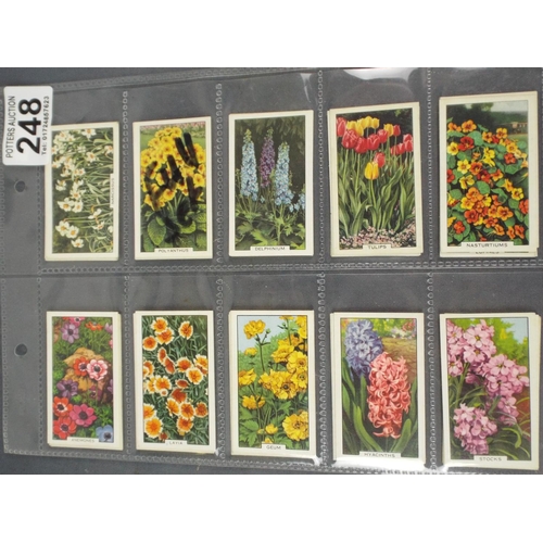 248 - Gallagher cig cards, full set of 'Garden Flowers' 1938