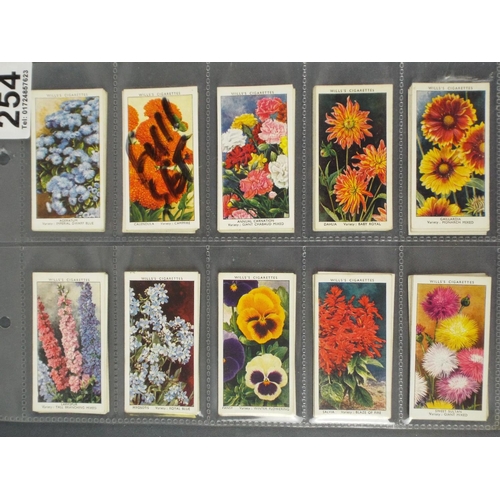 254 - WD & HO Wills cig cards, fulls set of 'Garden Flowers' 1939