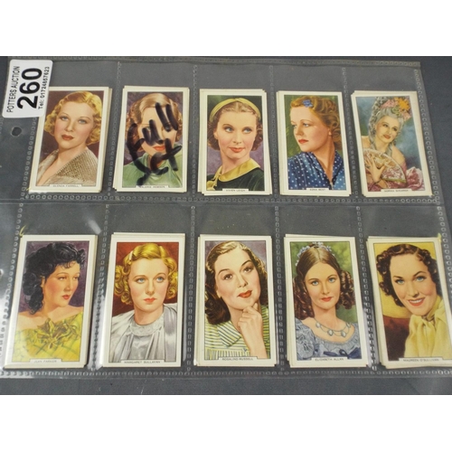 260 - Gallagher cig cards, Full set of 'My favorite part' 1934