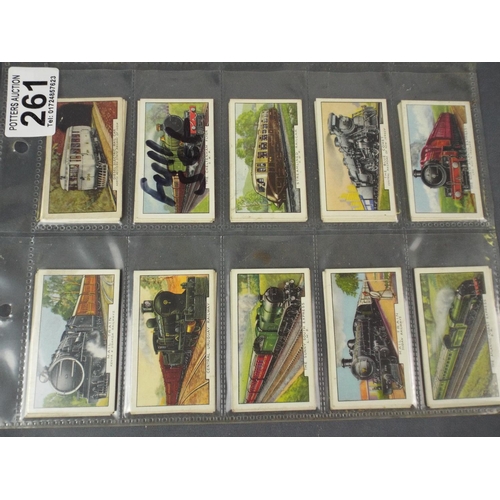 261 - Gallagher cig cards, Full set of 'Trains of the World' 1934