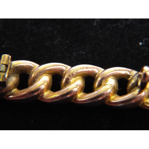 48 - 9ct Gold Chain Link Brooch (hallmarks very rubbed but tested) 2.9g