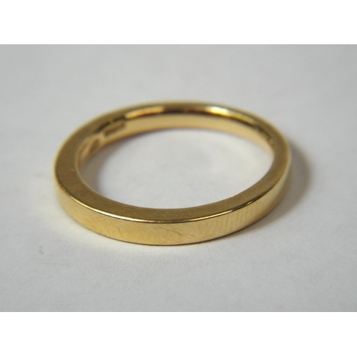 57 - 18ct Gold Wedding Band. 5.1g  Scrap Value £128