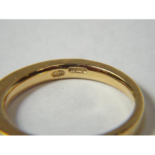 57 - 18ct Gold Wedding Band. 5.1g  Scrap Value £128