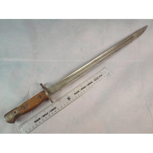 1 - WW1 1907 Pattern Bayonet with scabbard.