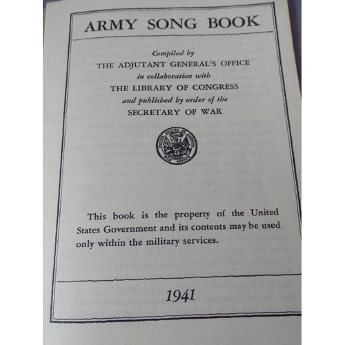 15 - RAF Air Training corp Booklet plus WW2 American GI song book dated 1941