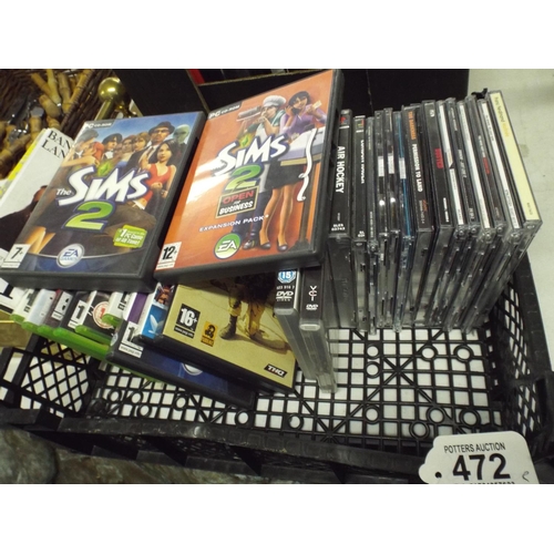 472 - Xbox Games plus music CD's