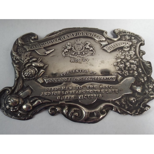 14 - Two Silver Championship sheild plates, Hallmarked for Birmingham 1915/12