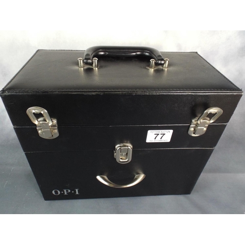 77 - Portable Jewellery box & contents