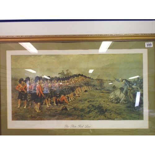 399 - Framed and Mounted print of the Crimean War