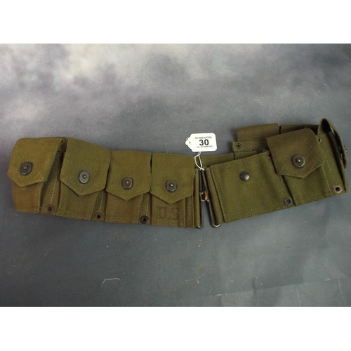 30 - American Army Webbing ammunition belt