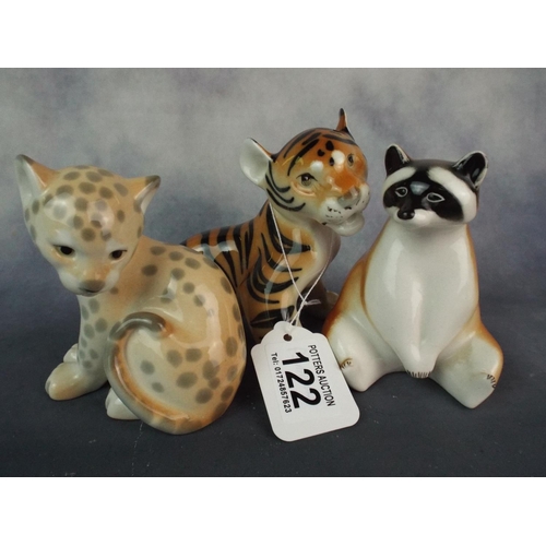 122 - Trio of Russian Pottery Animal figures