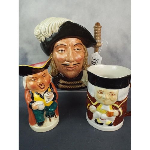 138 - Royal Doulton Aramis Character Jug plus Burlington & Price Kensington Toby jugs