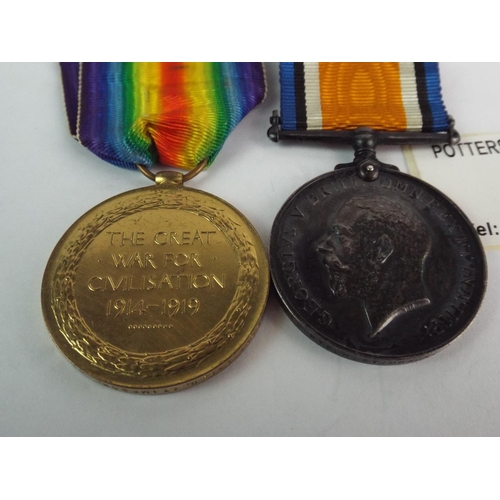 3 - WW1 Victory and British War Medal Awarded to Pte 3210 H Stimpson, Norfolk Reg in mint condition